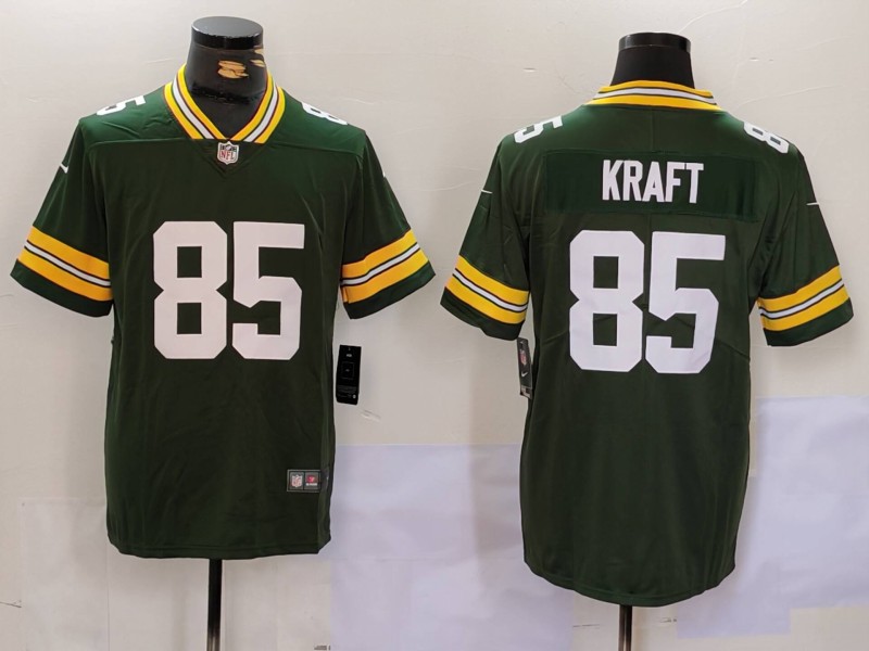 Men's Green Bay Packers #85 Tucker Kraft Green Vapor Untouchable Football Stitched Jersey